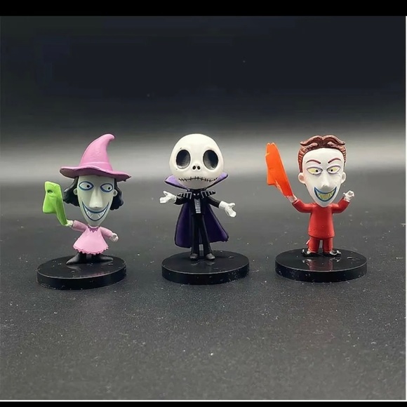 The Nightmare Before Christmas Action Figures 10 pieces new Jack Skellington - Picture 4 of 7